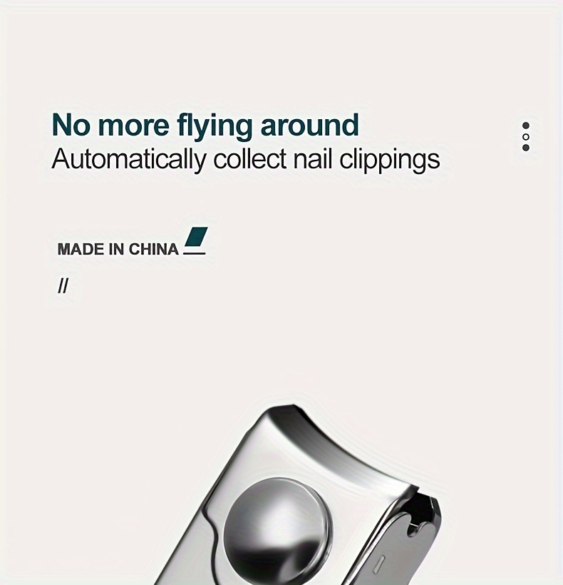 1pc anti splash nail clippers fingernail and toenail clipper cutter thick nail trimmer stainless steel toenail clipper for manicure and pedicure details 10