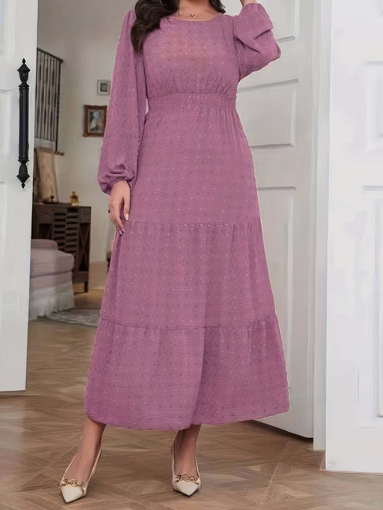 womens lavender a line dress p017 middle eastern inspired - Temu Mauritius