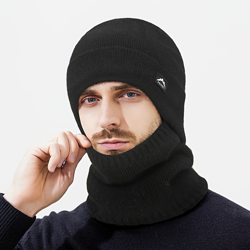 Bonnet d'Hiver FEWK pour Femmes & Hommes - Protection d'Oreilles Épaisse et Chaude comme du Polaire, Ajustement Élastique, Léger Unisexe, Lavable à la Main pour le Ski, les Trajets et les Activités en Plein Air (Sans Bord)