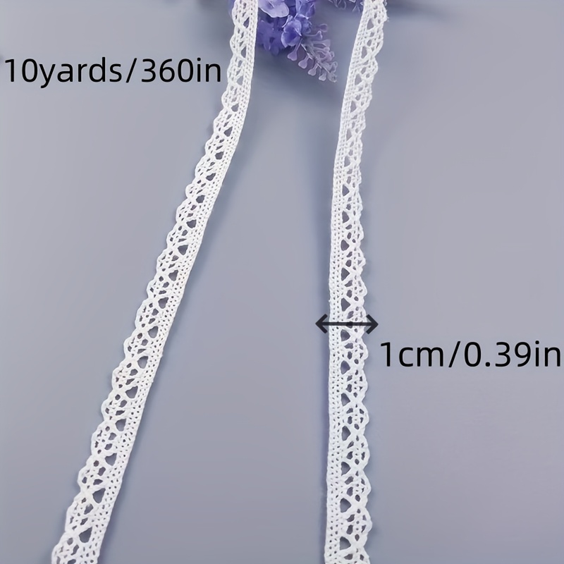 1/5/10 Yard Knitted Lace Trim Clothing Additions Lace Ribbon Curtain And Sofa Skirt Decoration Materials Suitable For Crafts, Home Textiles, And Gift Wrapping