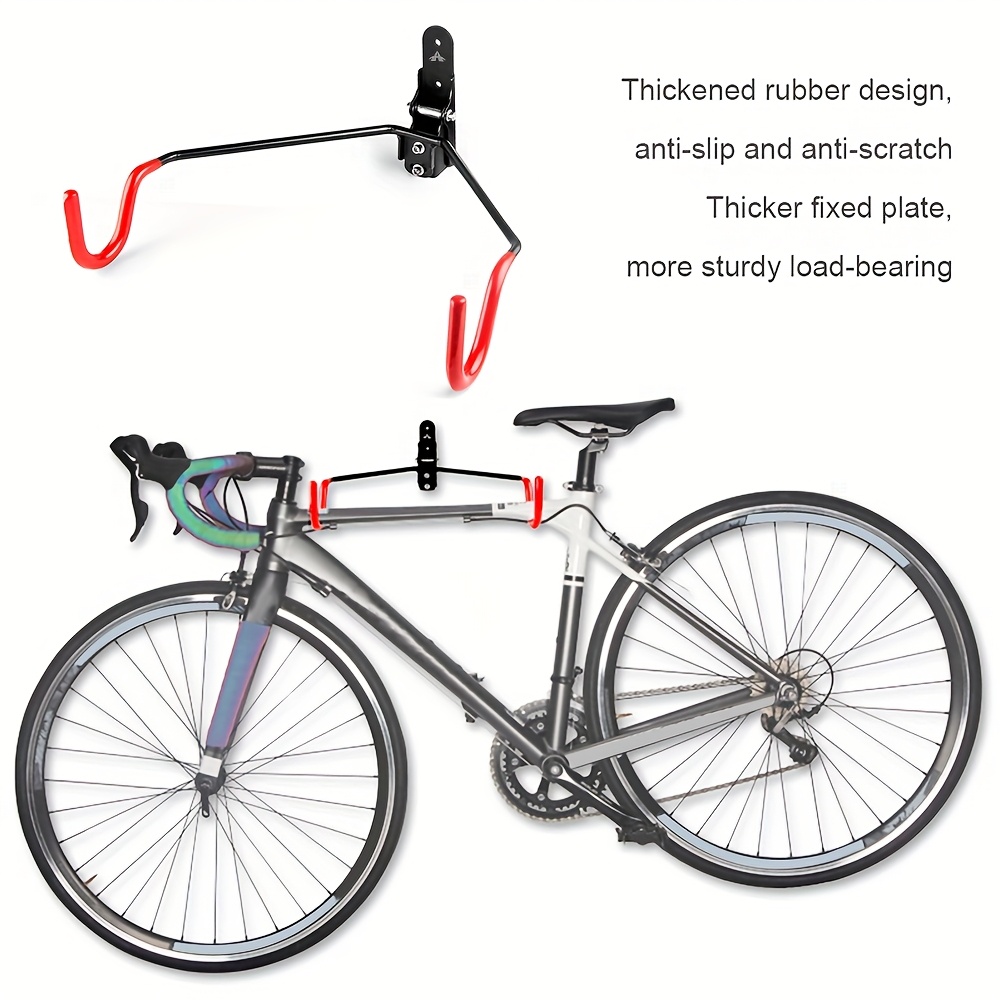 Heavy Duty Wall Mounted Bike Hanger Stand for Indoor Garage - Vertical Bike Storage Rack with Space-Saving Bike Shelf, Holds Multiple, Ideal for Gym, Apartment, Stable - Bike Hanger System