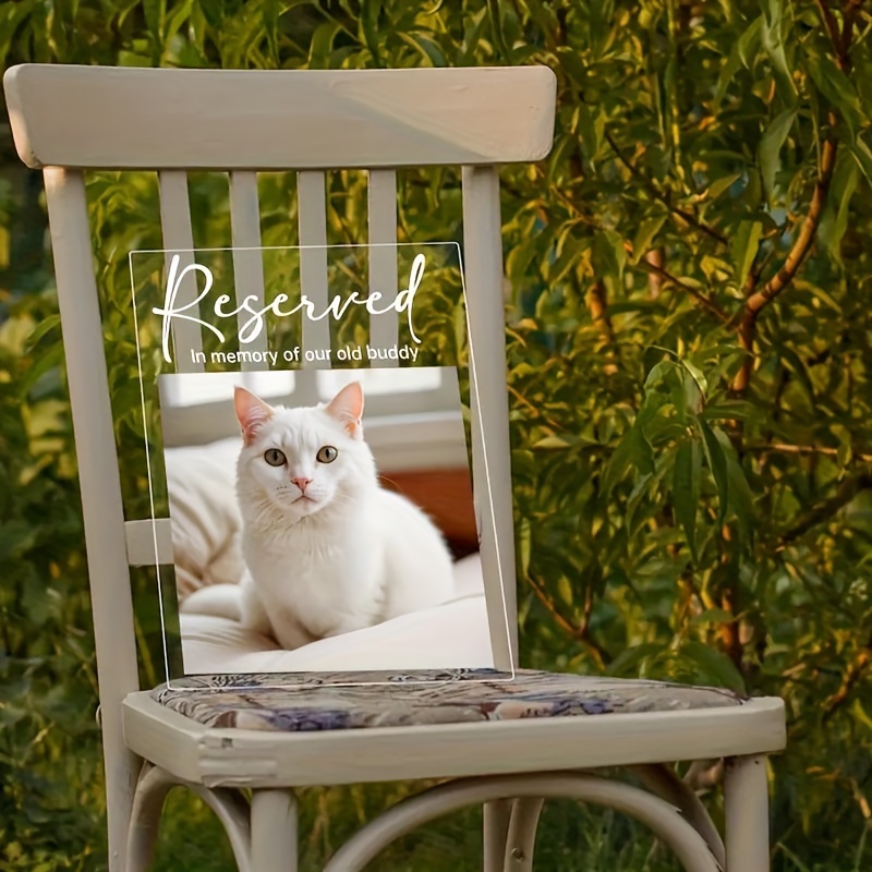 2D Flat Custom Acrylic Pet Memorial Plaque