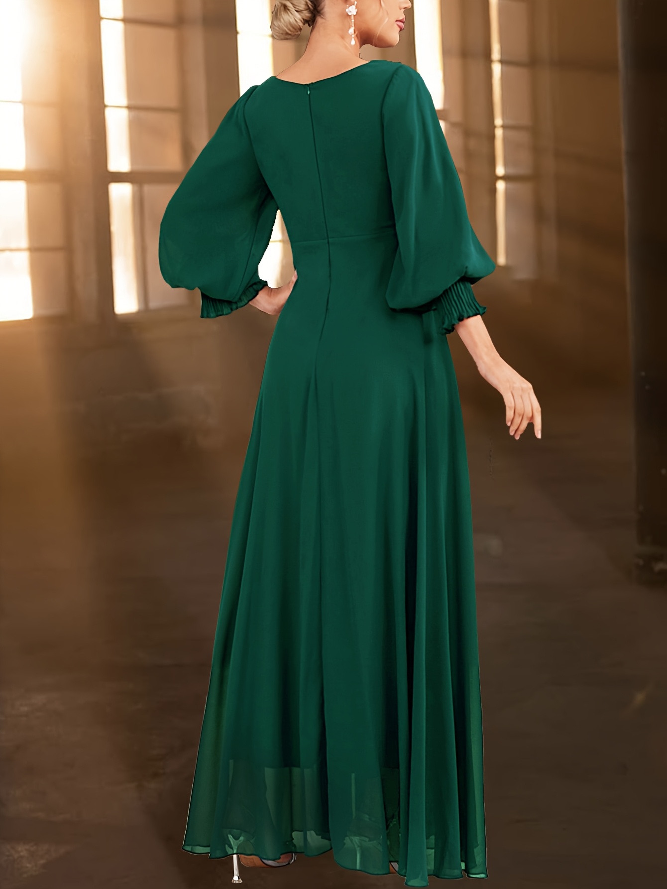 sachin and babi light blue dress Green Chiffon Mock Neck Mini Dress & Reviews - Green - Dresses