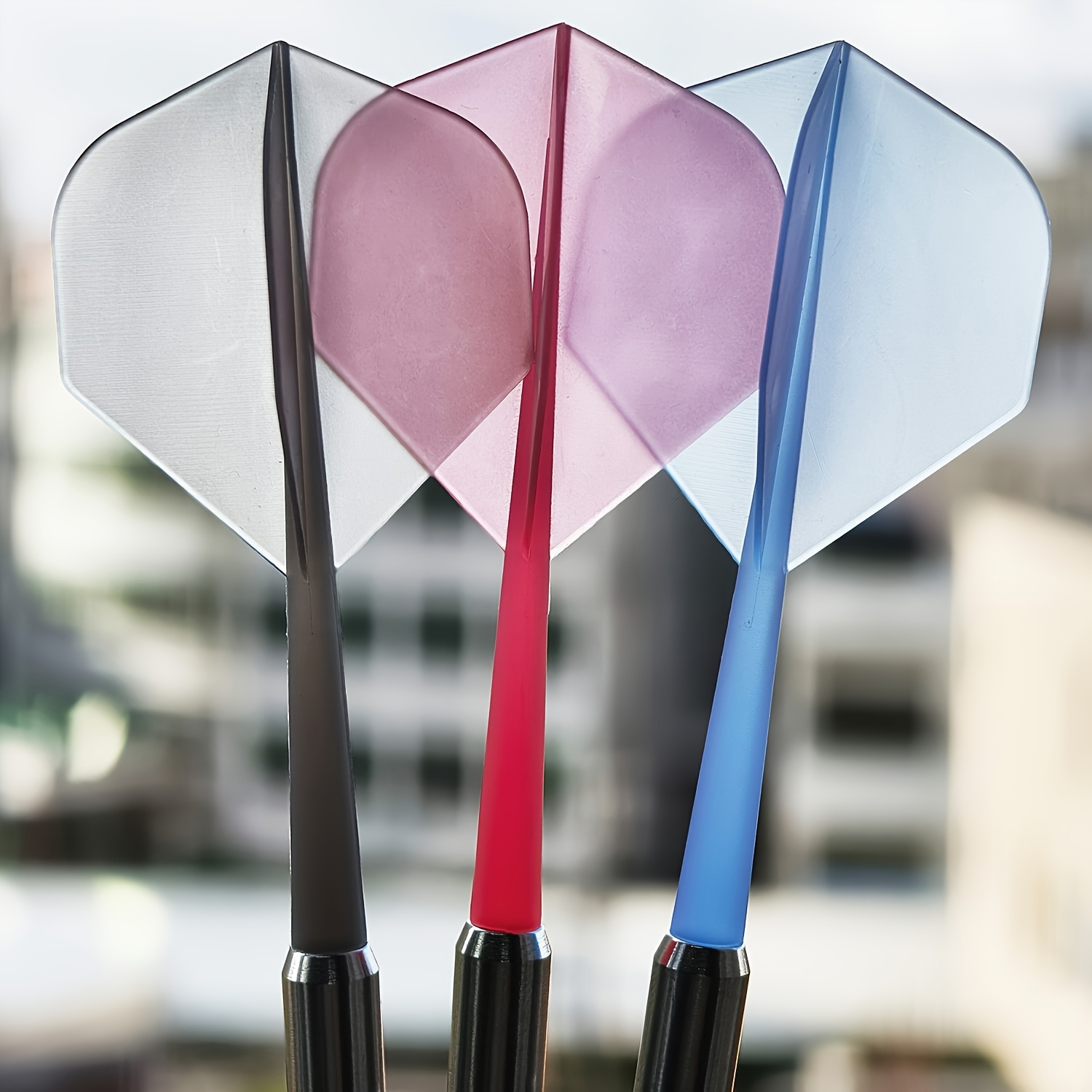 3pcs Integrated Dart Flights - High Transparency