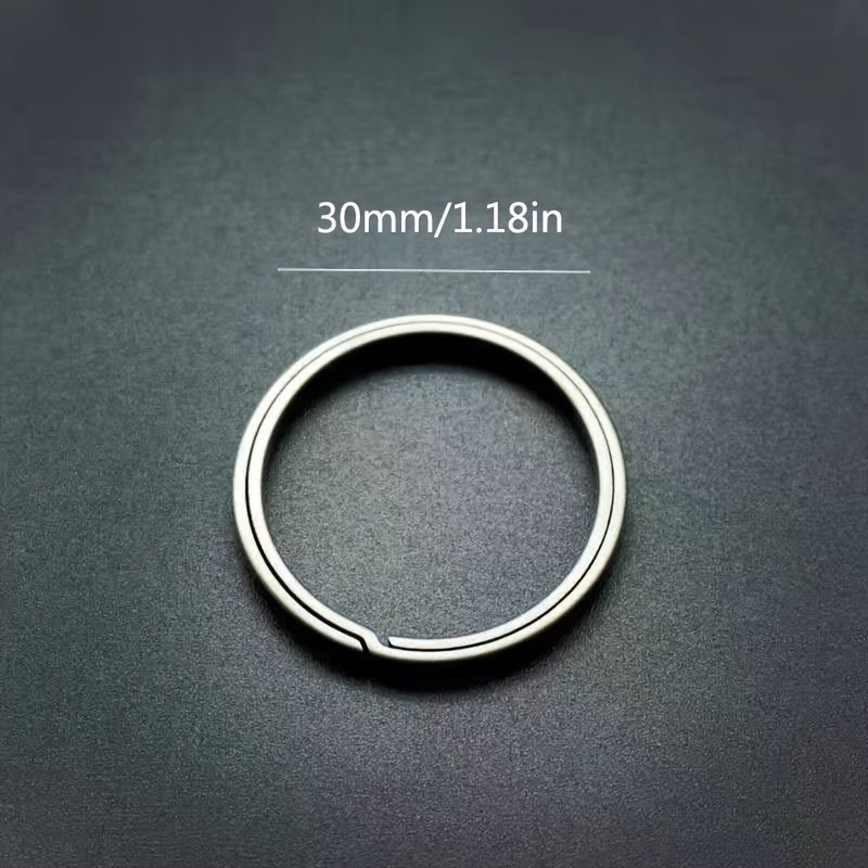 Titanium Keychain Rings, Split Side Pushing Key Rings, Lightweight Car Key Rings Creative Gift For Men And Women