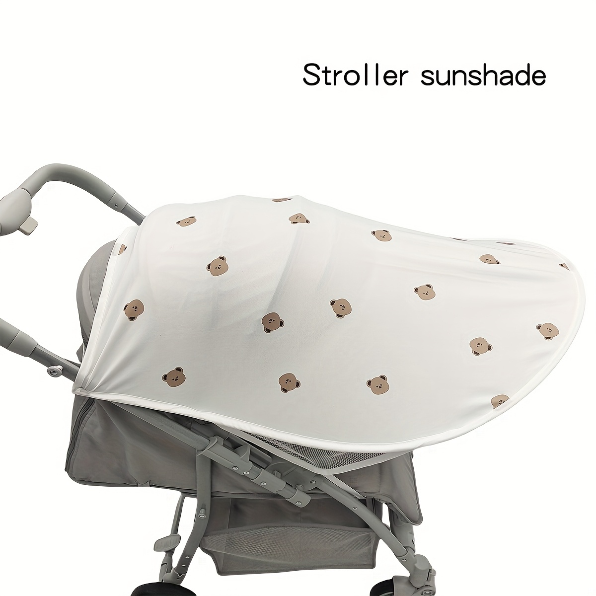 E-shop Teddybär Kinderwagen Baldachin - Polyesterfaser Zelt, Sonnenschutz für Kinderwagen, Geeignet für Outdoor Reisen und Sonnenschutz, Kinderwagen