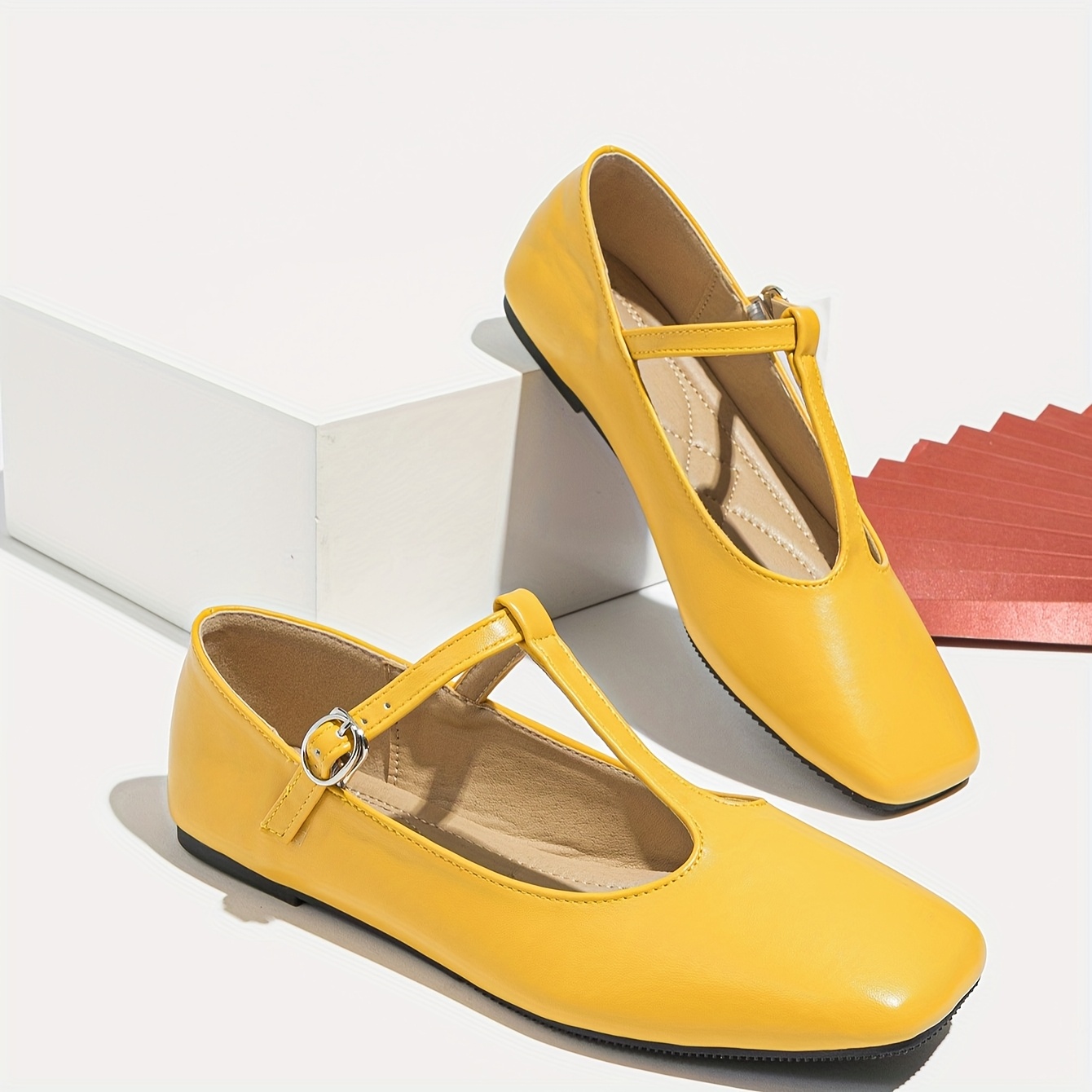 Ankle Strap Yellow Flats Near Me Yellow Flat Shoes Womens Sold On