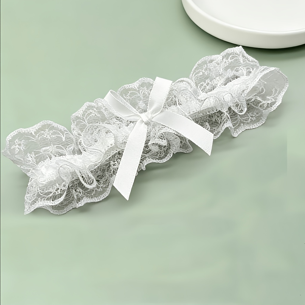 Image of Elegant Lace Thigh Ring Leg Harness Accessories, Ankle Garter, Romantic Ornaments.