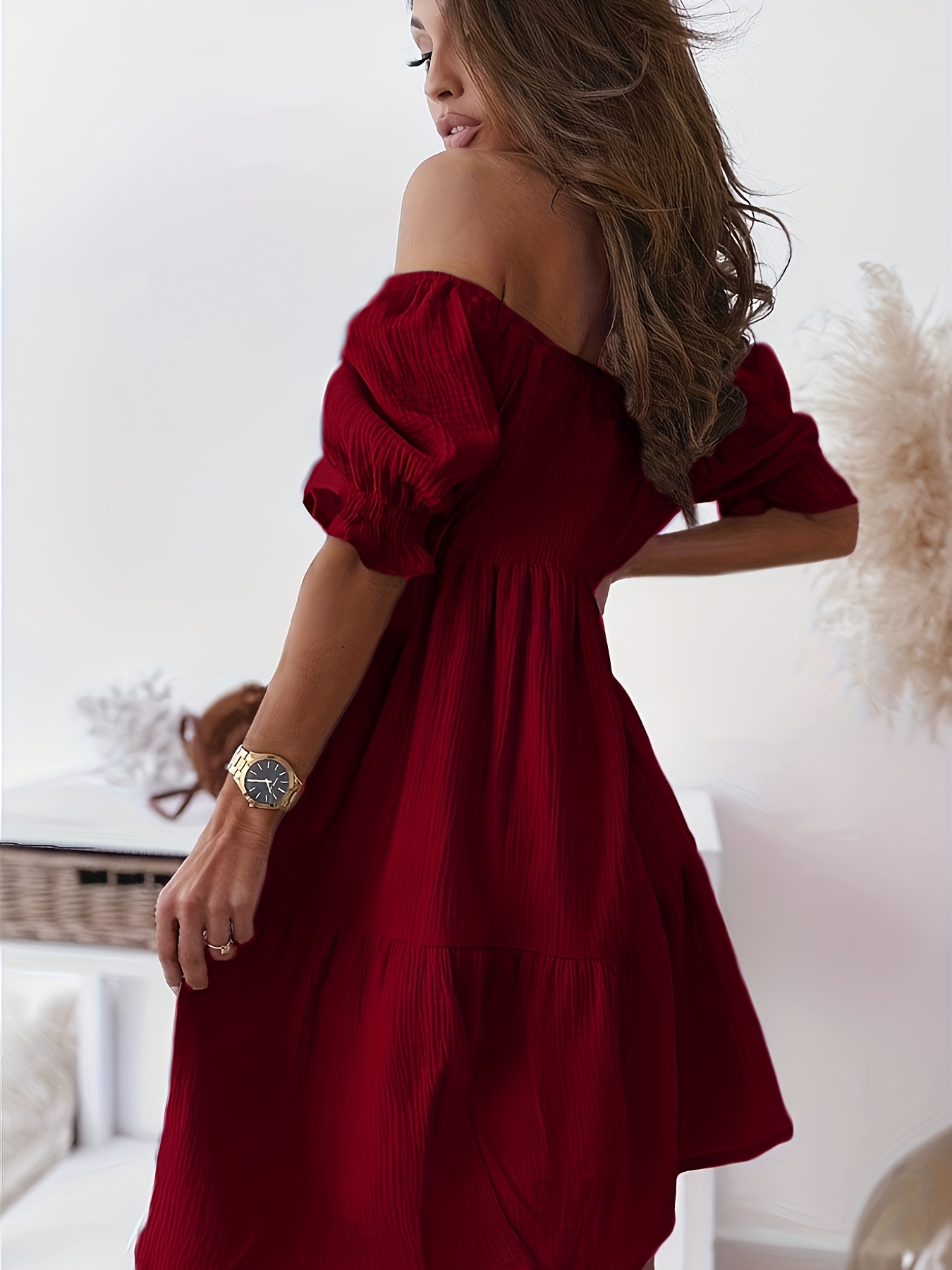 sachin and babi light blue dress Chiffon dress with short sleeves – TP Kjoler main image 0