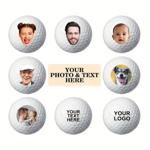 pelotas de golf personalizadas - pelotas de golf personalizadas para hombre - pelotas de golf con texto o diseños de logotipos personalizados - regalos para hombres, golfistas y entusiastas del golf - aportaciones para de golf y clubes