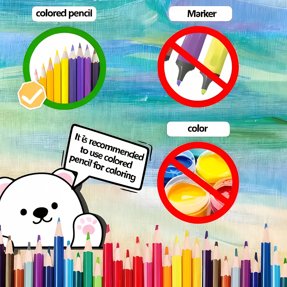 Painting Picture Book: 22 Pages Clear Lines Patterns