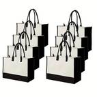 stylish blank handbag with diy design large capacity shopping bag for wedding gifts outing and commuting versatile date