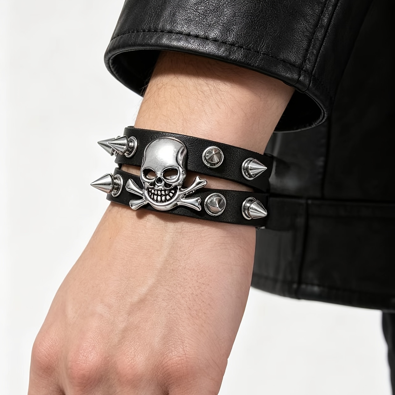Halloween Punk Style Skull Bracelet, Unisex Gift
