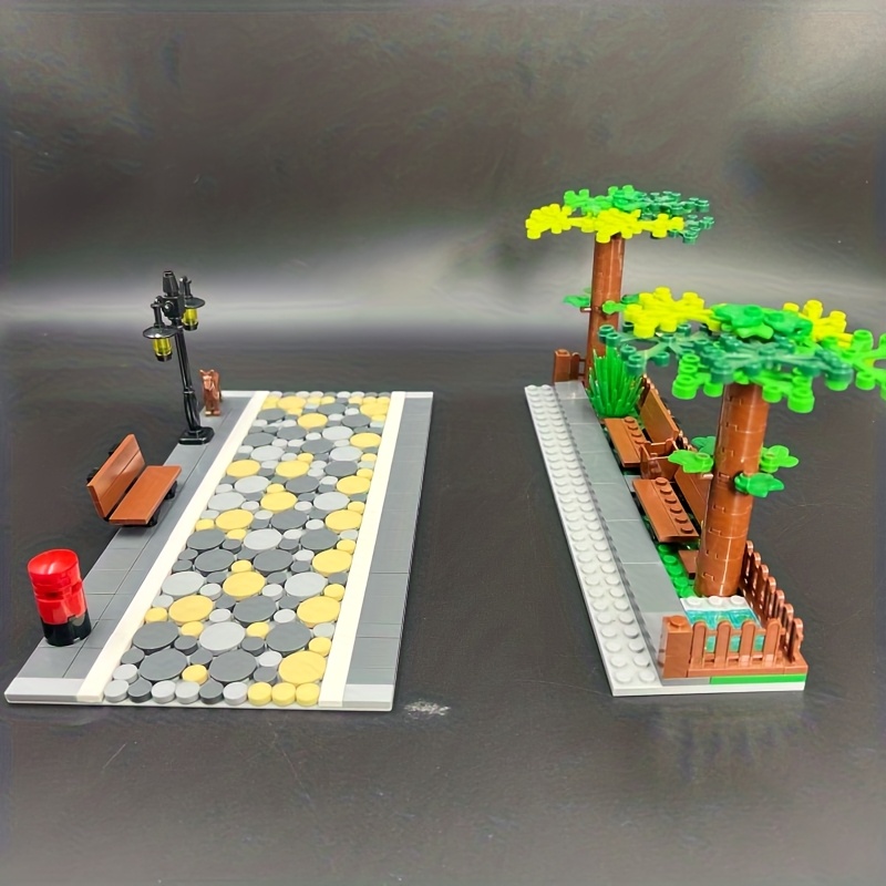 Urban Landscape Scenery Assembling Garden Scenes Building Blocks