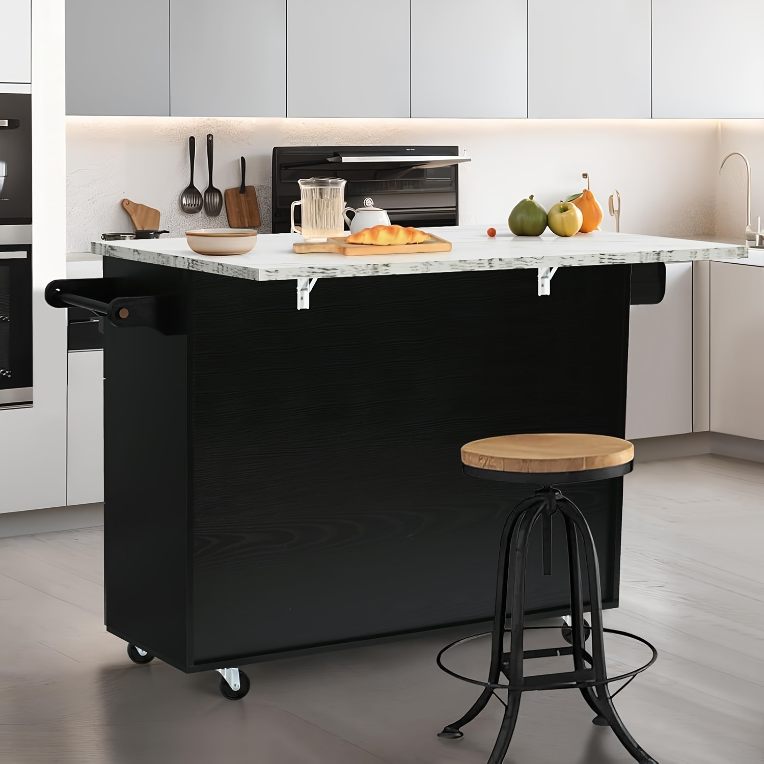 marble 60 inch kitchen island with seating