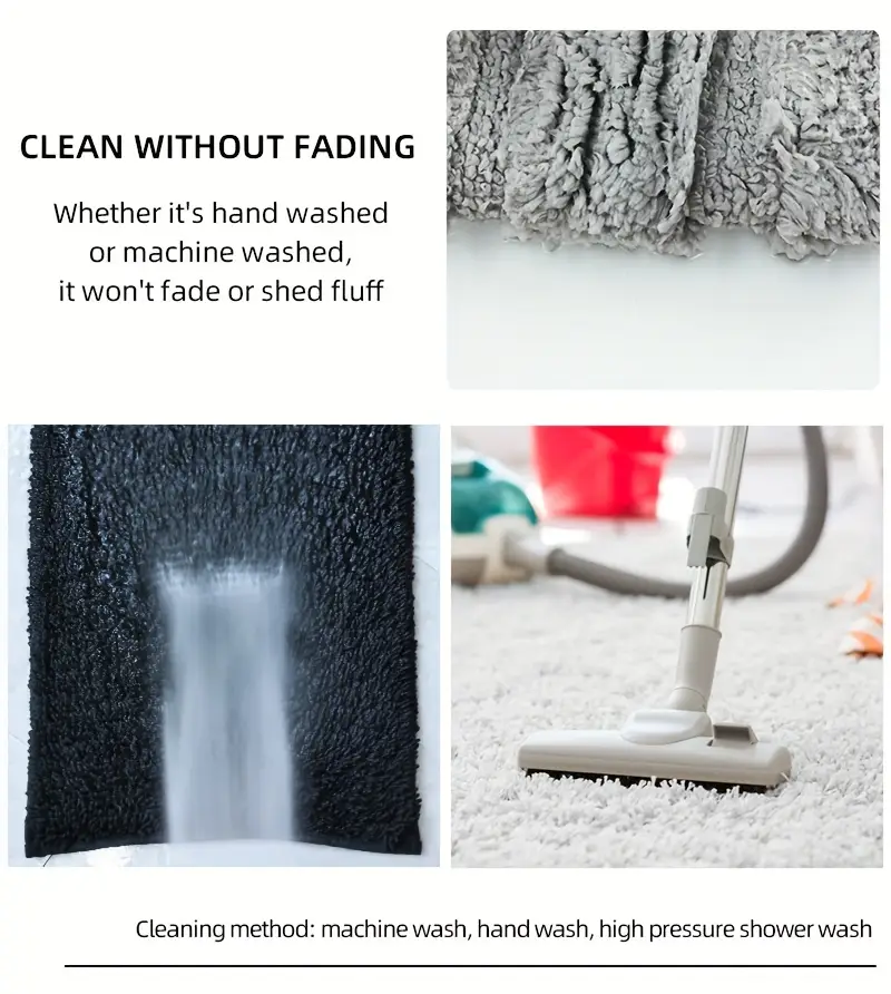 1pc striped flocking bath mat luxury thick ultra bathroom door mat non slip super soft absorbent bath rug machine washable bathroom mat suitable for bedroom living room kitchen entrance mat Product details 11
