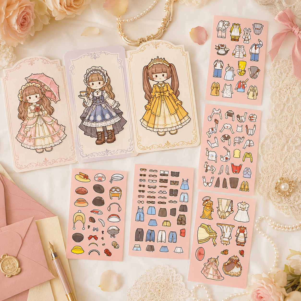 dress up stickers sold on Temu United States