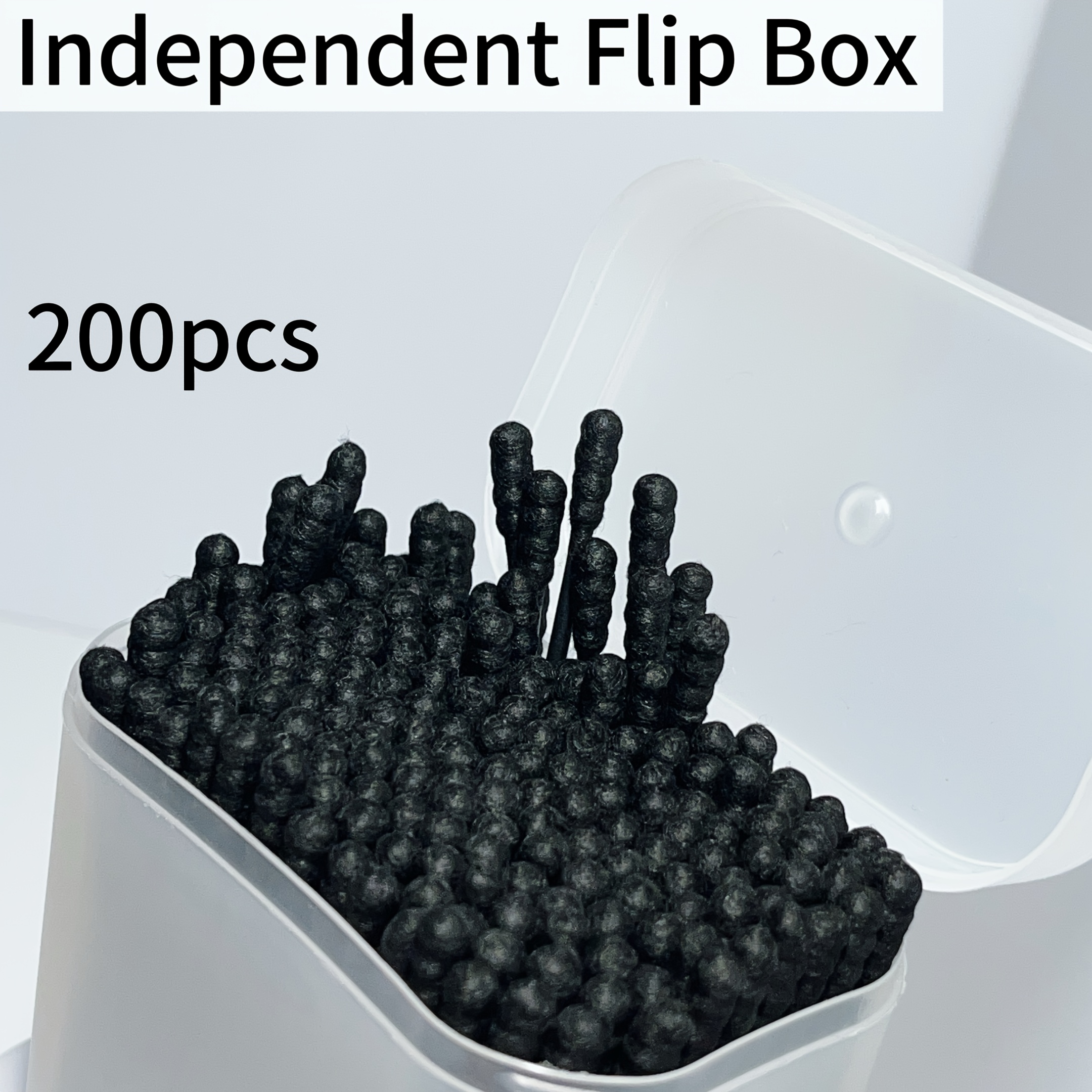 Image of 200pcs Of Double-headed Swabs With Spiral And Round , The Skin, Perfect For Makeup And Ear Care