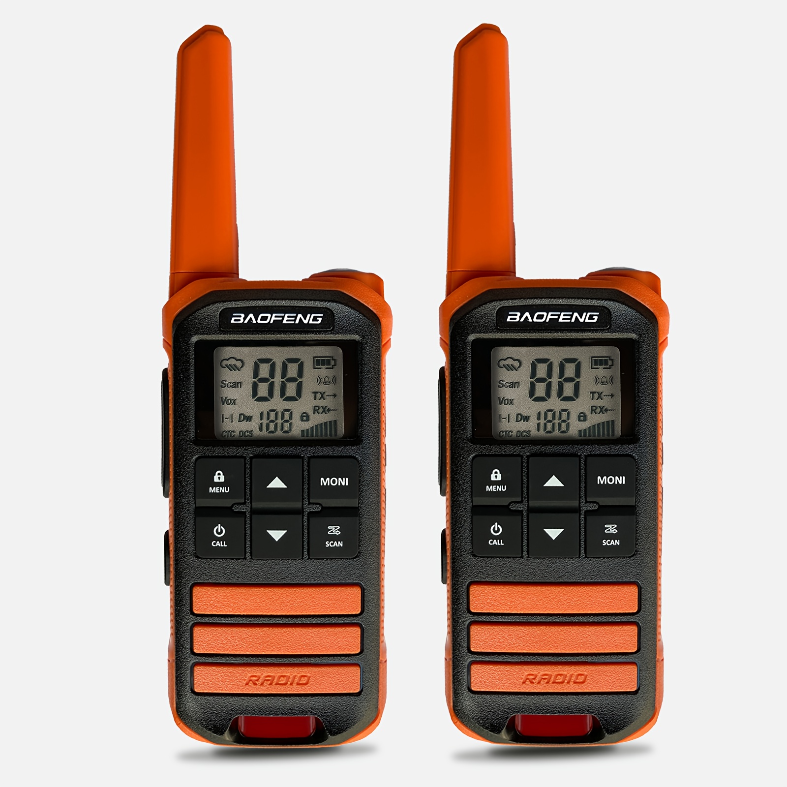 2packs Baofeng 0.5/2 Watt Frs 462mhz 2 Way Radio, 22ch 2 Way Radio For Adult Hiking, Camping