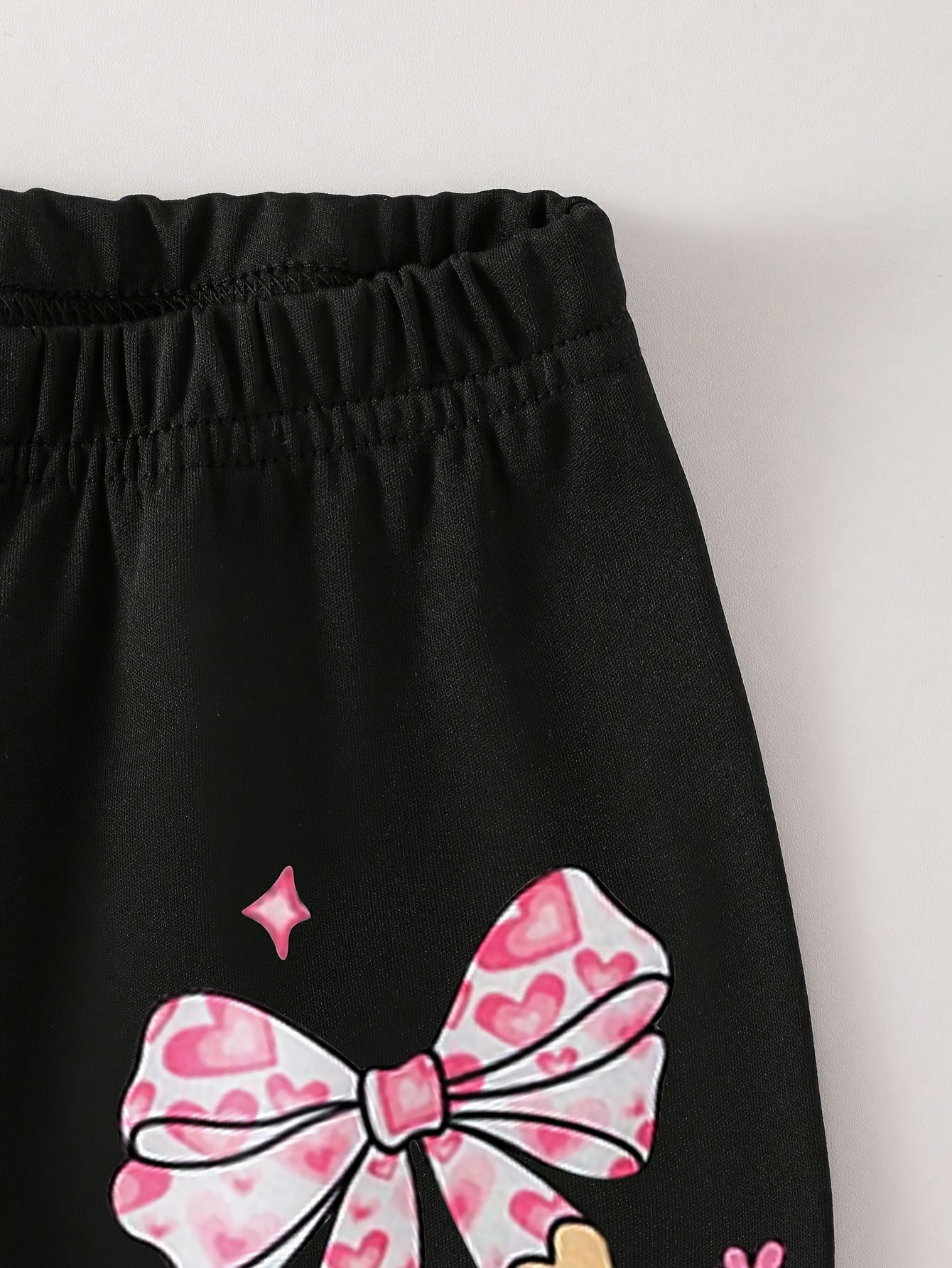 2 stuks Meisjes Roze & Hart Sweatsuit Set met Leggings