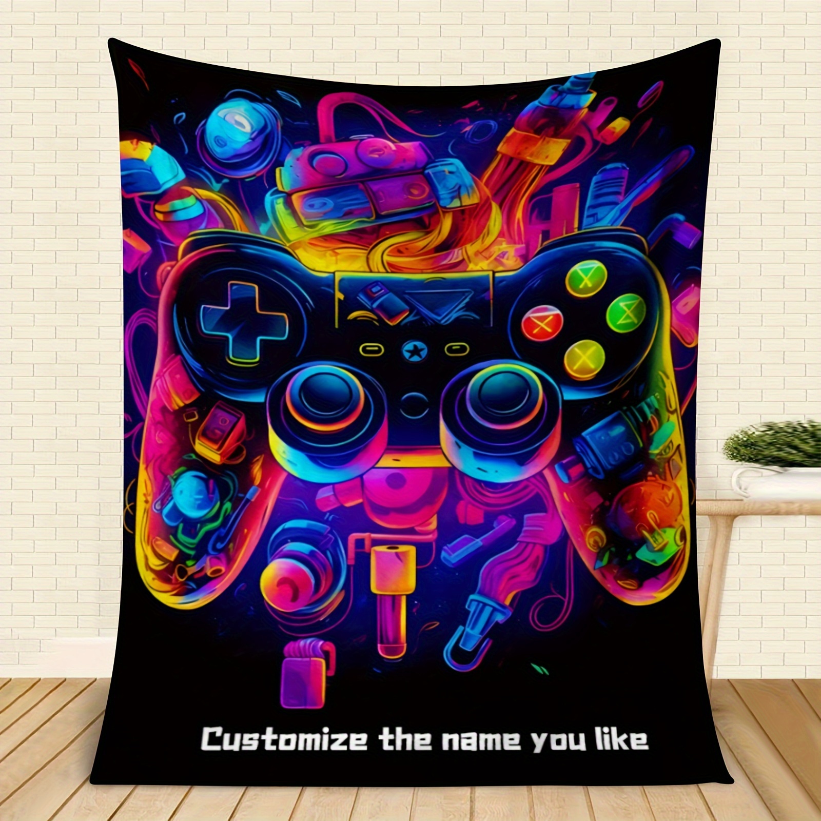 

Customizable Blanket - Personalize , & | , & For Bed, Sofa, Camping & | 's Day