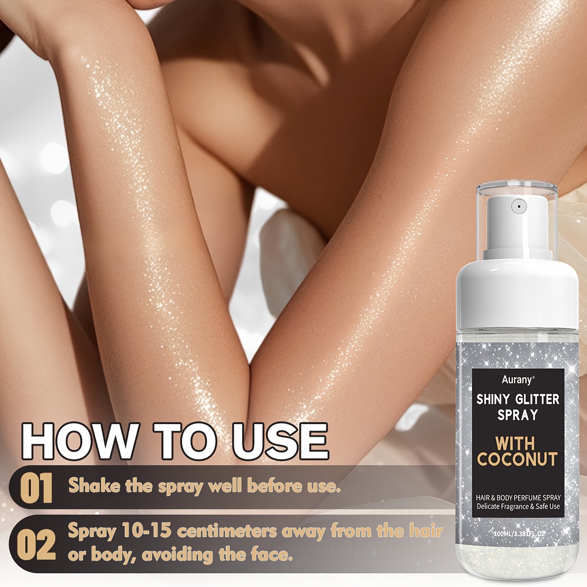 shiny glitter spray summer shiny spray - Temu Canada