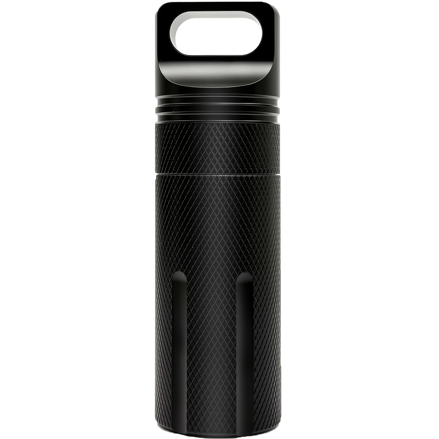 TEMU Aluminum Alloy Waterproof Storage Container, Airtight Sealed Pill Case, Portable Edc Canister With Keychain Hole, Lightweight For Outdoor