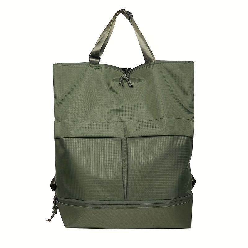 TEMU Women's Large Capacity Commuter Travel Backpack, Nylon Material, New Multifunctional Multi-pocket Tote Bag, Shoulder Backpack, Student Bookbag,