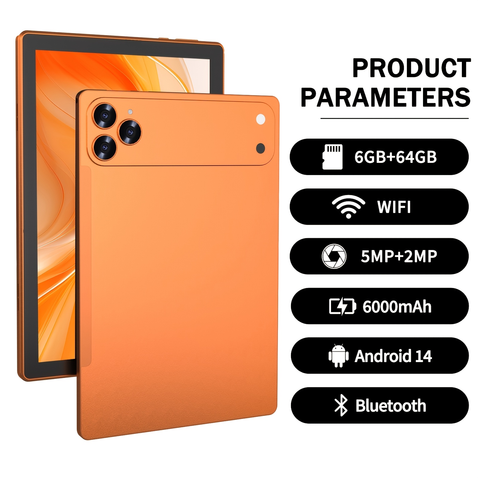Image of 10.1-inch 14 Tablet, Featuring 6gb , 64gb Rom, A 6000mah Battery, A -core Processor, An Ips Hd Display, Dual Cameras, Wi-fi , A Type-c Charging Port, A Panel, And Ideal As A Festive Gift, Tablet, Pad