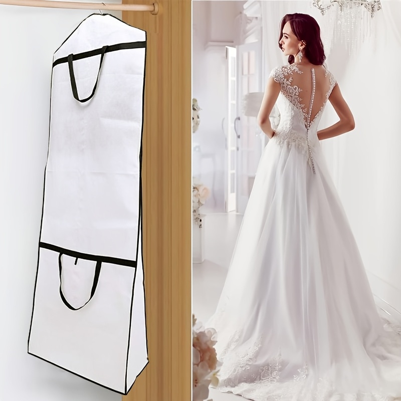 wedding dress bag Extra Long Full Length Garment The breathable fabric material allows air to flow through the bag Garment Bag | Dress Bag