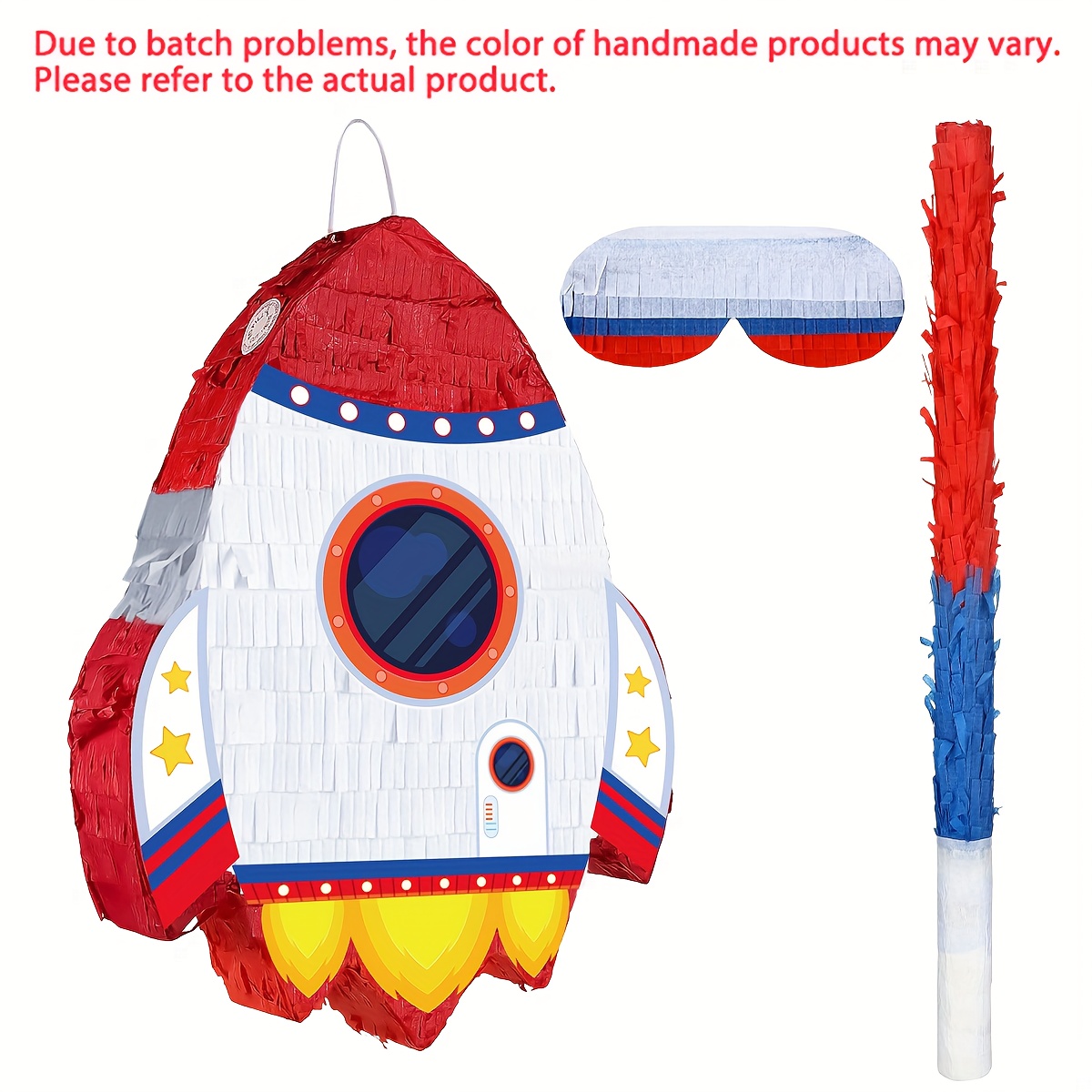 Rocket Piñata Birthday Party Candy Prop Themed Party Decoration