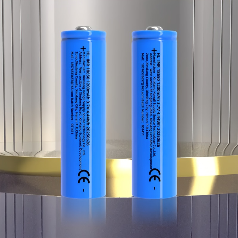 2/4/6/8/10 stück 18650 batterie 1200mah, 3.7v batterie, hochleistungs-flachbatterie lithium 18650 li-ion batterien wiederaufladbar für taschenlampen, kameras, kleine ventilatoren, uhren, ferngesteuerte autos, elektronische geräte