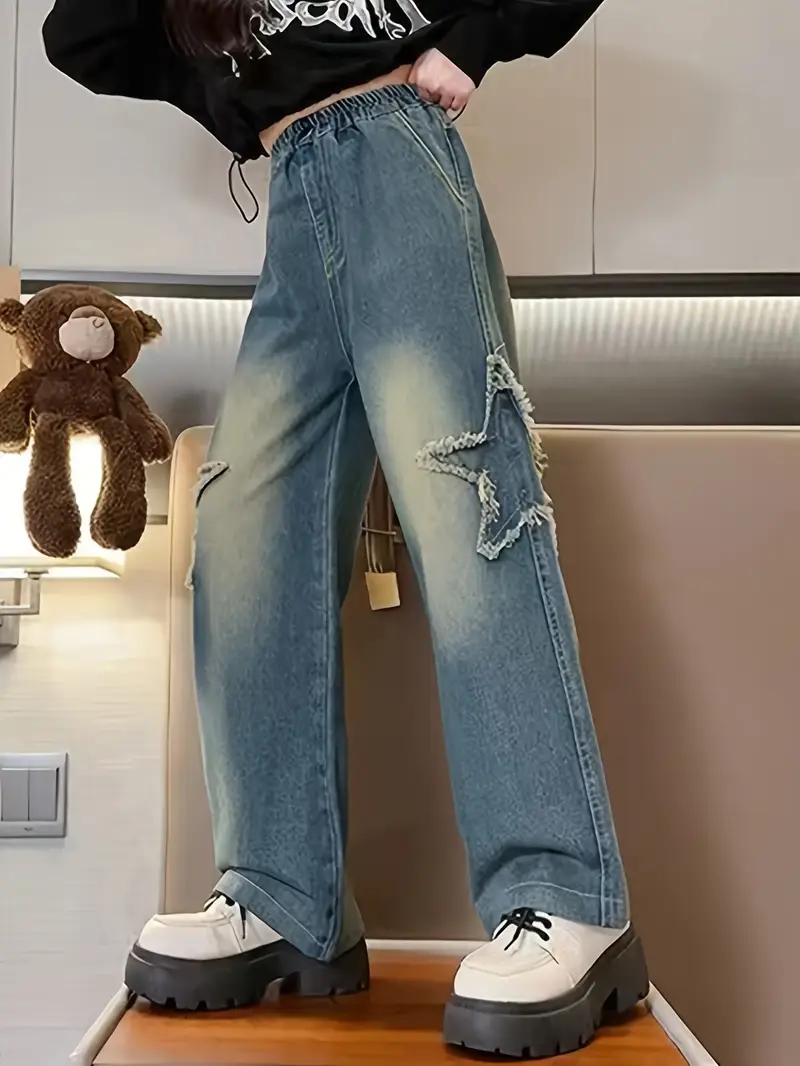 Jeans Larghi Jeans Bianchi Ragazzo Baggy Jeans Bianchi Pantaloni