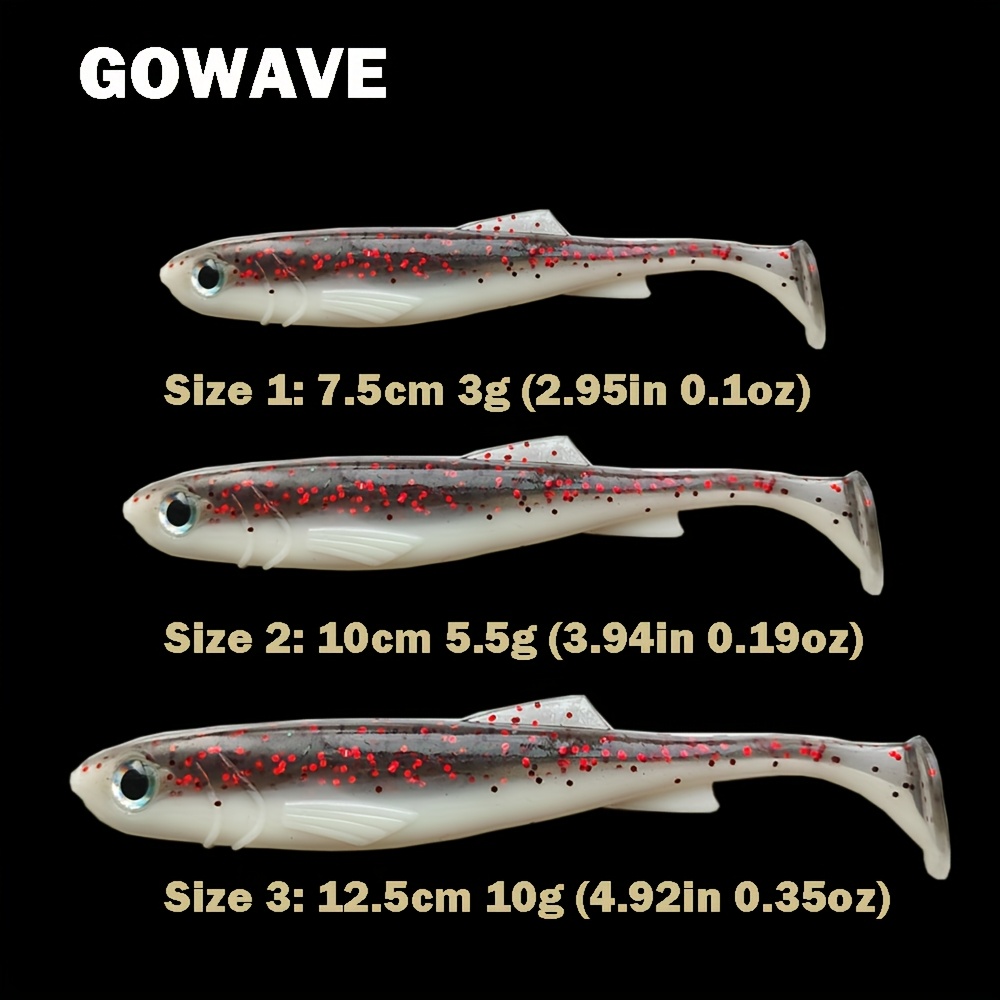 Soft Luminous Shrimp Lure Set, Fishing Bait with Hooks Beads Fishing | FR