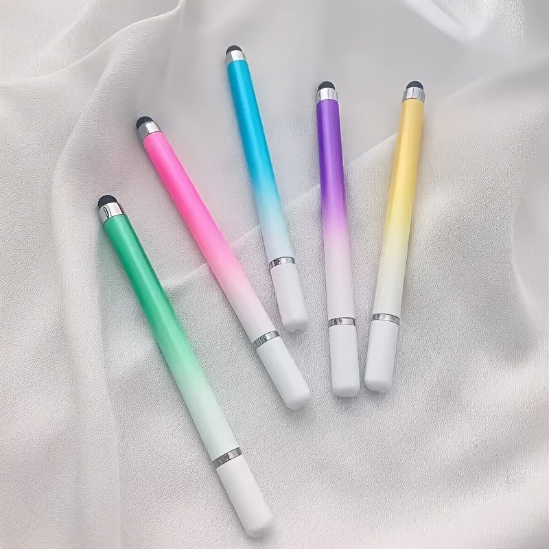 2pcs/4pcs/5pcs Vibrant Gradient Stylus - Dual-ended For Precise Drawing And Smooth Writing - Compatible With Iphone, , Devices, Tablets - Perfect Gift Set
