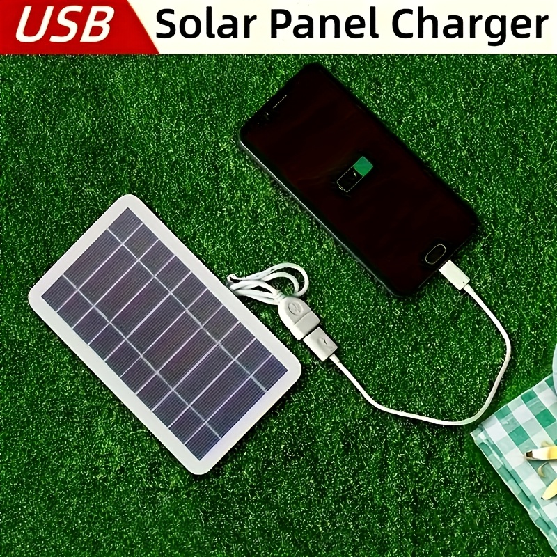 1 portable solar panel usb charger for camping travel and emergencies for flashlights and fans details 1