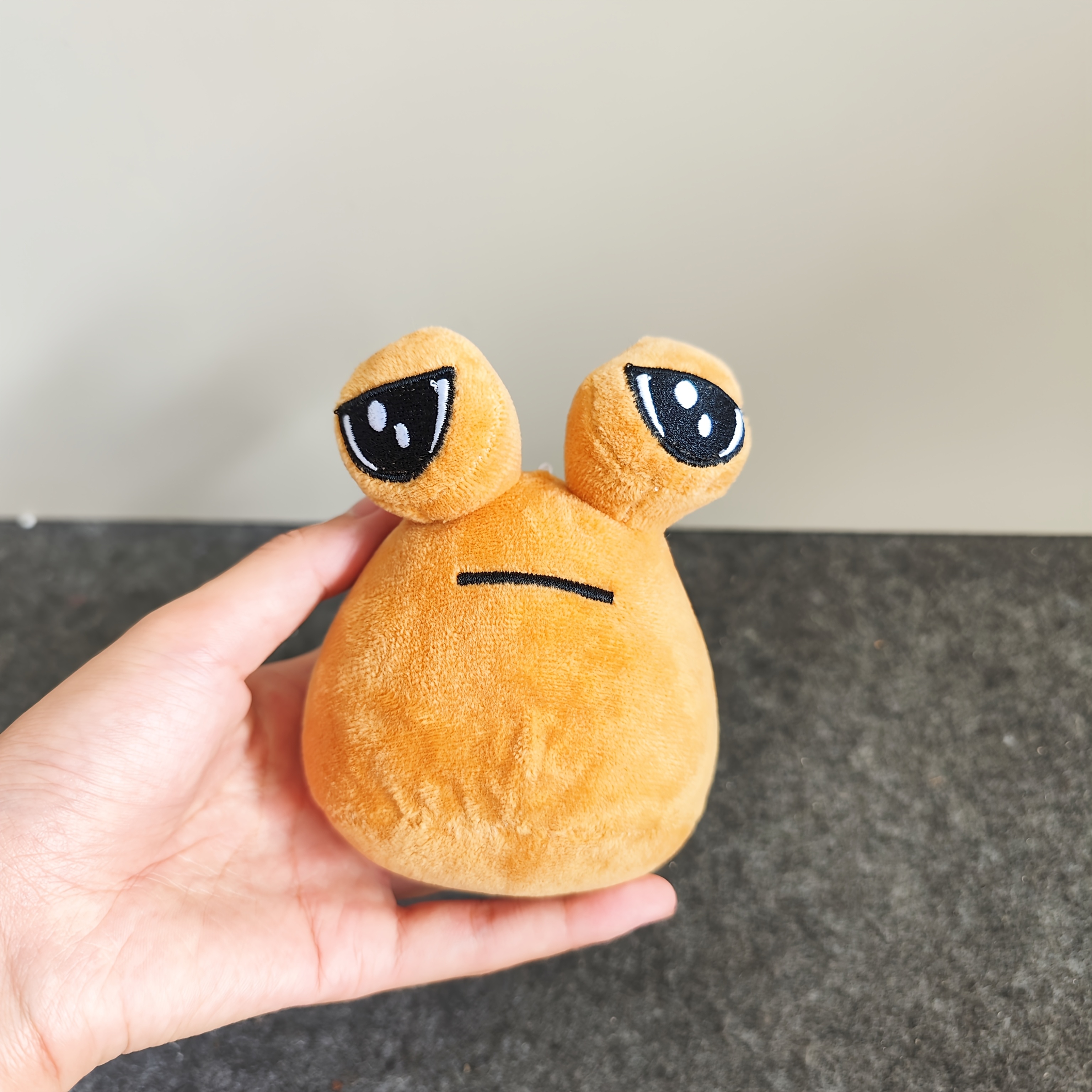 Image of 1pc Super Small Pou Stuffed Animals Plushies Cute Pou Plush Toys Pou Plush Toy Perfect Gift For Christmas Halloween Decorate Room