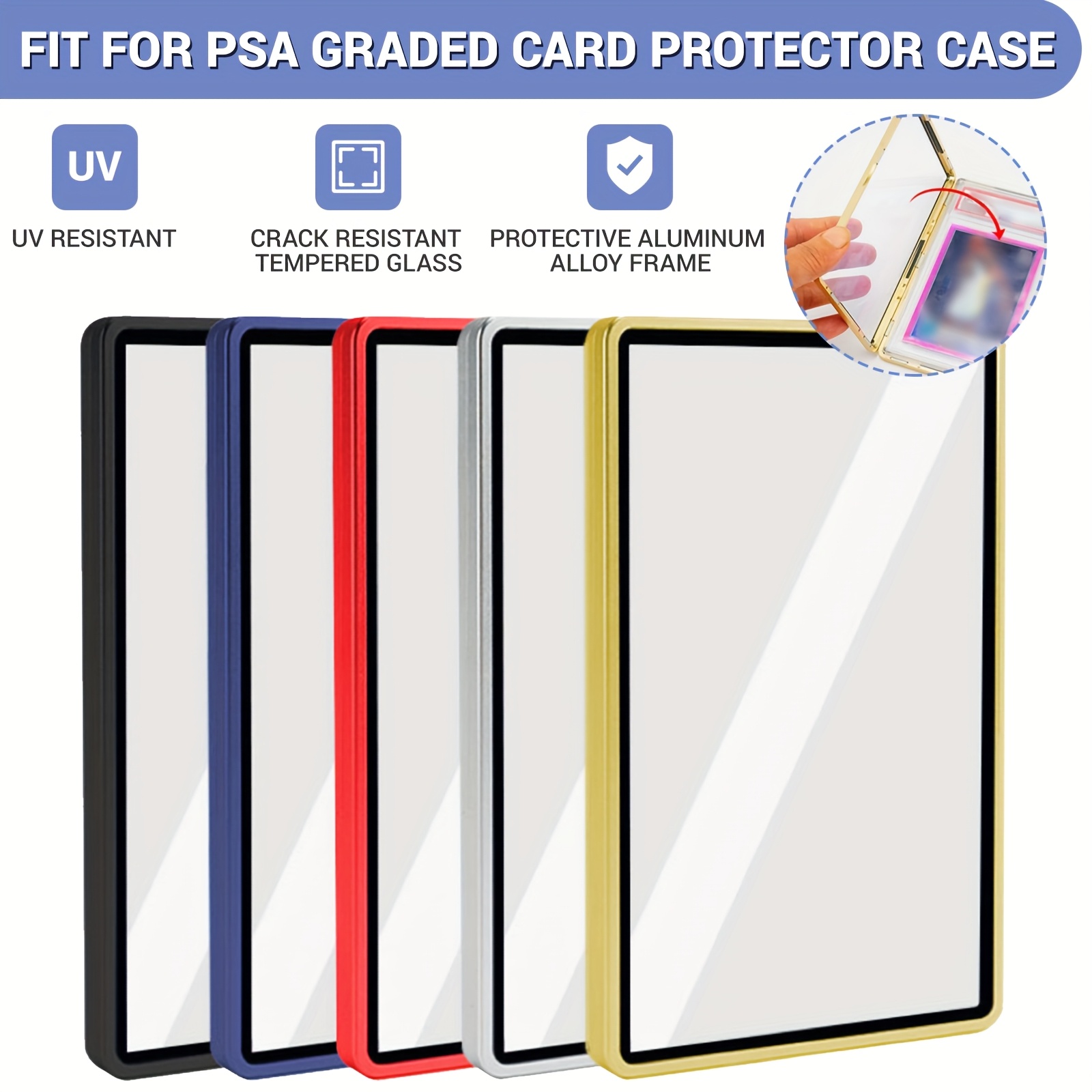 psa graded card protector PSA Graded Card Sleeves Perfect Snug Fit for PSA Slabs & More Resealab –  PROGUARD CARDS