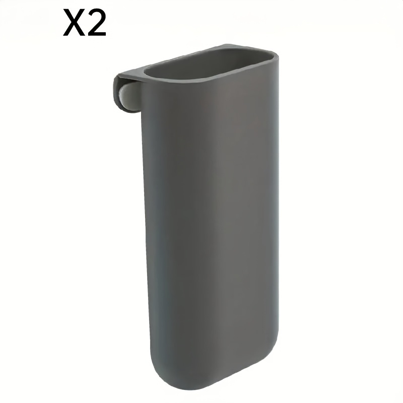 E-shop 2 Stück Schreibtisch-Stiftehalter, Clip-On Stifteboxen, Klebe-Büroaccessoires, PP-Kunststoff Schreibtisch-Organizer-Set mit starkem Kleber