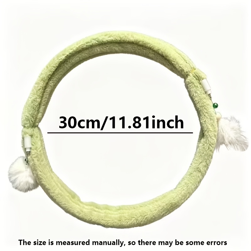 TEMU Giocattolo tunnel per a spirale in peluche arrotolato pieghevole, accessorio stuzzicagatto con piuma e staccabili, giocattolo per esercizi di