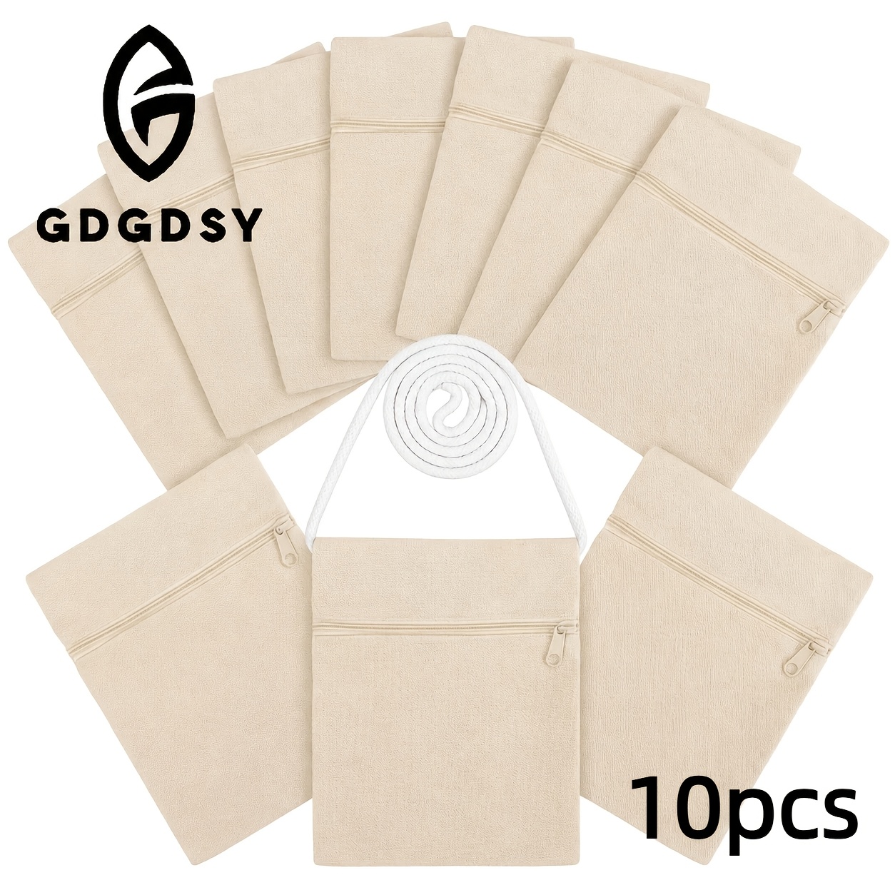 TEMU Un ensemble de 10 sacs en toile pour la peinture, parfaits pour les événements scolaires et les célébrations, petites pochettes à décorer,