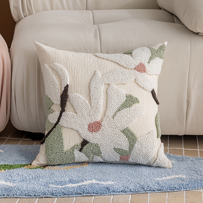 E-shop Kissenbezug im Bohemian-Stil | Samtverarbeitung, weich und bequem, Ethno-Stil, Blumenmuster, Reißverschluss, Polyester, geeignet für