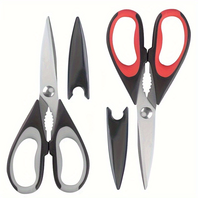 

2-pack, Kitchen Scissors All Purpose Heavy Duty Meat Poultry Shears, Dishwasher Safe Food Cooking Scissors Stainless Steel Utility Scissors
