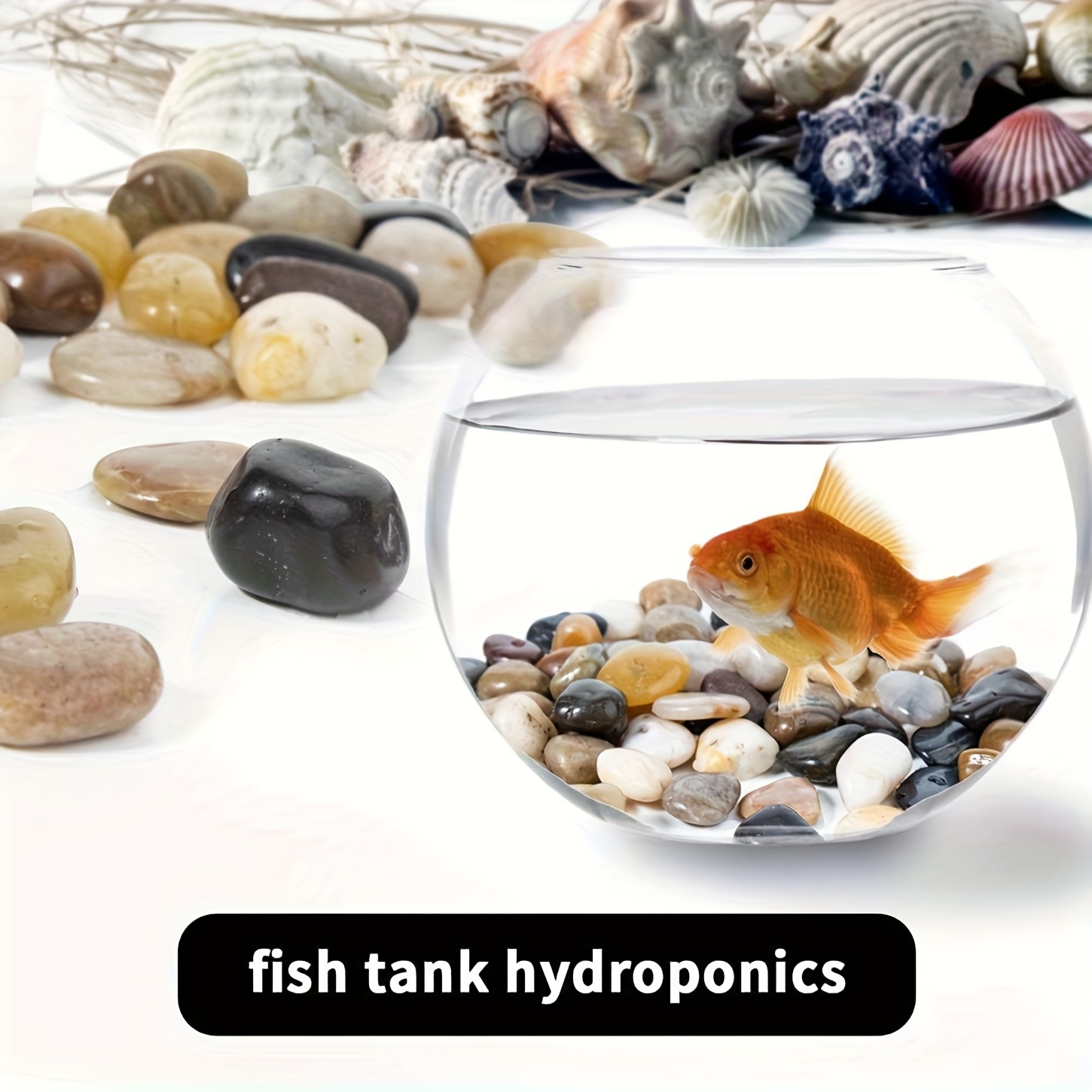 Natural Polished River Rocks 40LBS - Decorative Garden Stones for Landscaping, Indoor Plants, Succulents, Aquariums - Smooth Ornamental Pebbles for DIY Projects