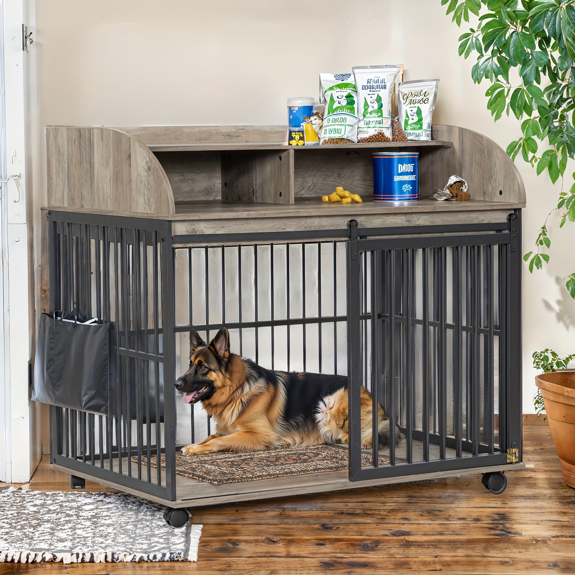 Amazon Best Dog Crate For Large Dogs Double Tier Wooden Dog Crate