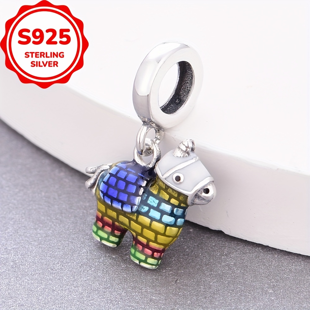 

1pc Sterling Silver - With Polished , Ideal For Diy Bracelets & Necklaces - Perfect Birthday Or Holiday Gift, Shaped Design, Beads, Jewelry Making