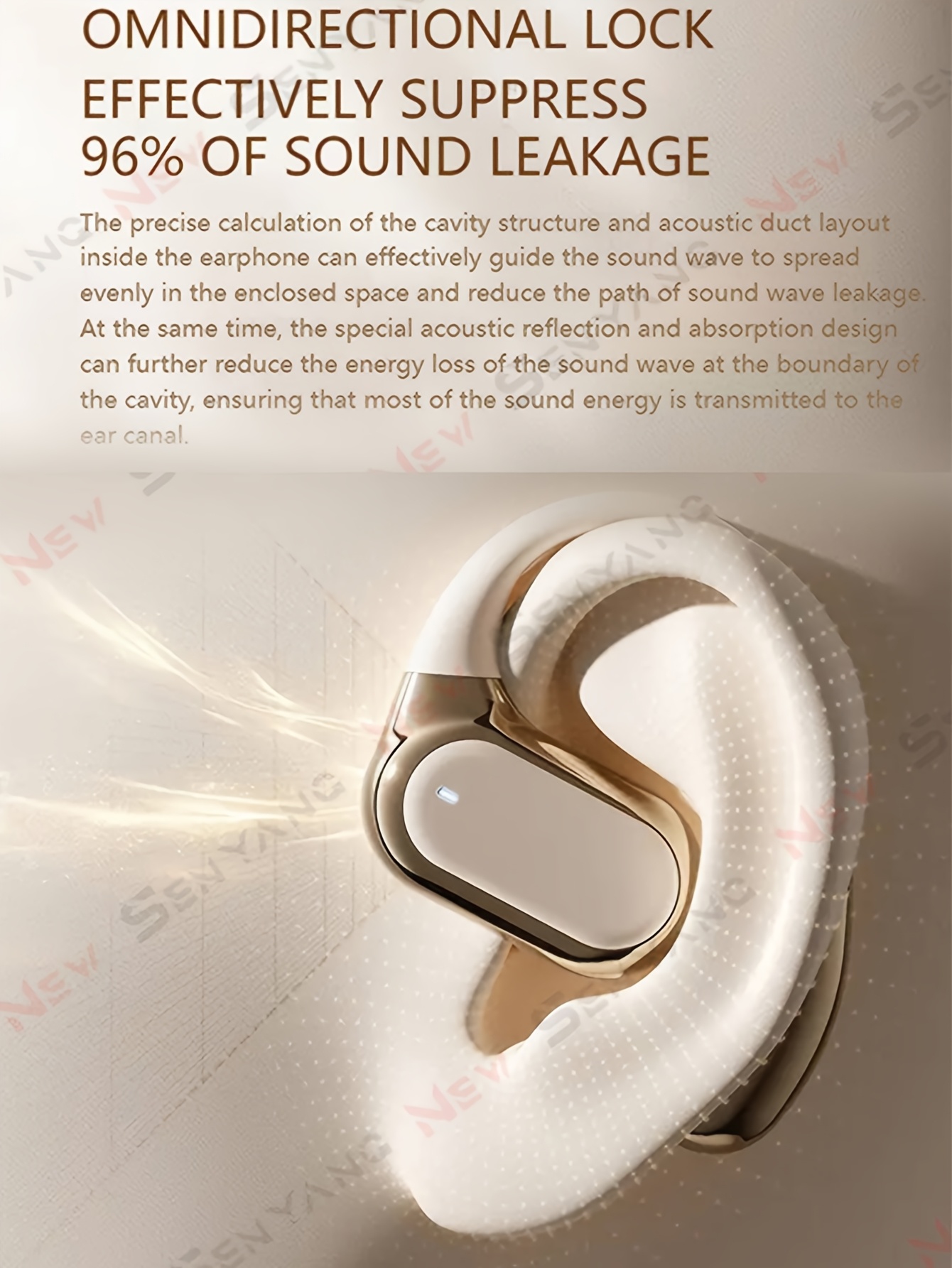 2025 New Senyang AI Translation True Wireless Over-Ear Business Comfort Earbuds - Sports Minimalist Earphones - Multilingual Support, Smart Dual Mic Noise Cancellation, Touch Control, Compatible with Phones, Perfect for Travel, Socializing, Studying