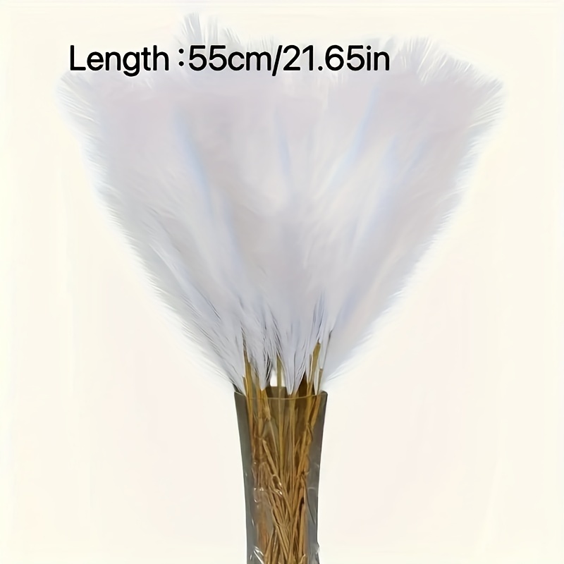 TEMU 18 Pack Artificial Pampas - Fluffy For Bouquet, Bohemian Home , Floor Vase , Wedding And Engagement Decoration, Plastic Plant - Day Gift