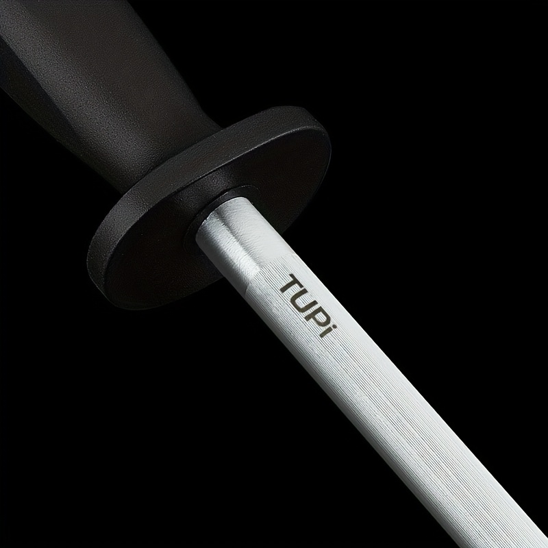 12-inch Professional Sharpening Steel, High-hardness High-carbon Steel Handheld Sharpening Rod, Practical Household Sharpening Tool For Holiday Gatherings