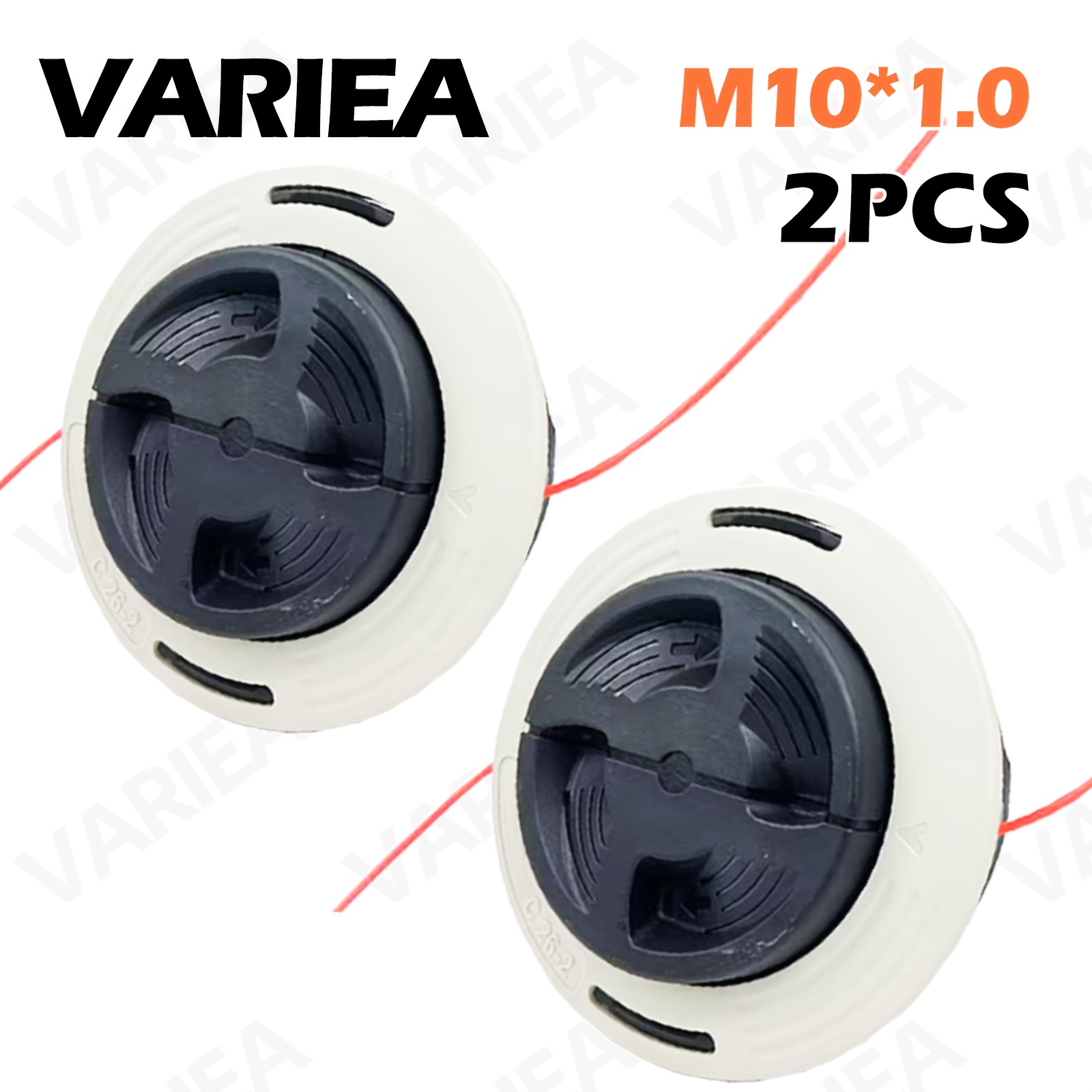 Image of Variea-c26-2 Double-line Trimmer Head Grass Cutter Head Compatible With Fs55 Fs55r Fs56 Fs56rc Fs70 Fs70r Fs85 Fs90 Fs90r Fs91 Fs94 Fs110 Fs120 Fs130 Fs131 Fs131r Fs240 Fs250 Mowers And Trimmers